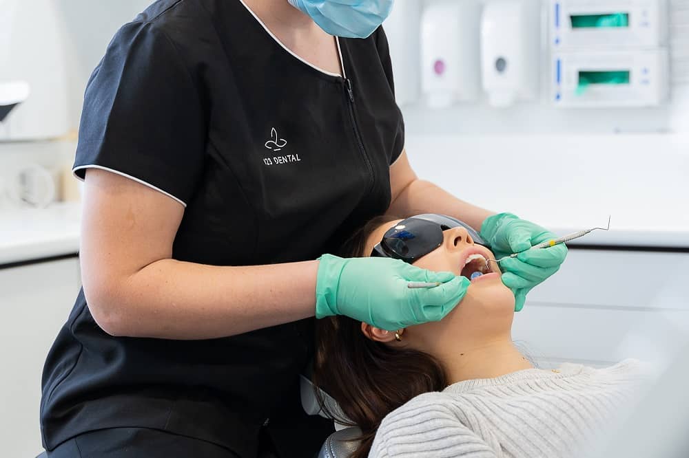 dental patient in chair