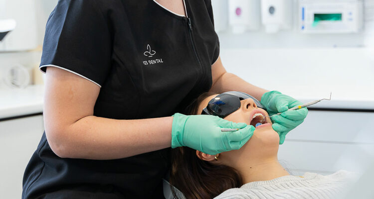 patient in dental chair