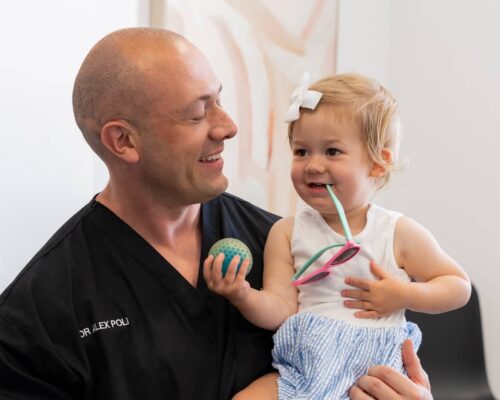 kids-dentist-perth dentist and child