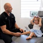 kid on a dentist chair